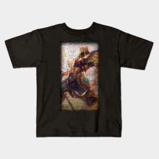 Azir Mosaic Portrait 1 Kids T-Shirt